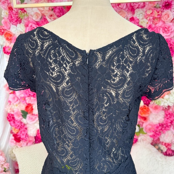 Encore by Watters | Black Mini Lace Dress - Picture 4 of 4
